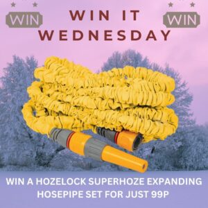 Win it Wednesday to Win a Hozelock Superhoze Expanding Hosepipe Set